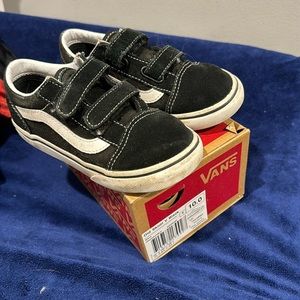 Old skool vans black toddler 10